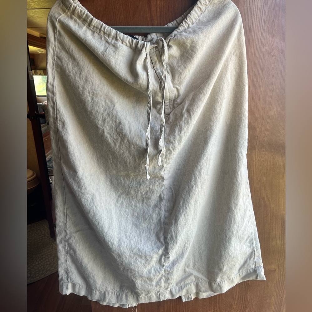 GAP 100% linen drawstring skirt